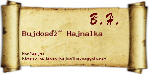 Bujdosó Hajnalka névjegykártya